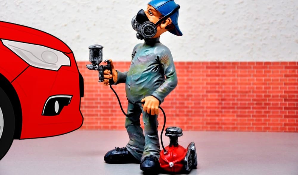 Покраска передней части автомобиля