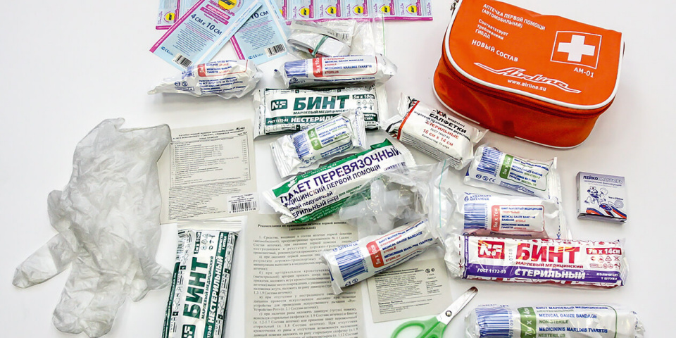 Обновленный состав автомобильной аптечки с 2024 года